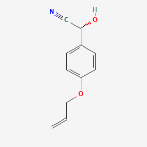 (R)-4-(2-propenyloxy)-mandelonitrile structure, CAS 153225-88-8