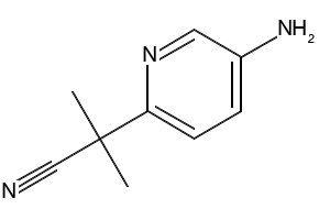 2-(5-Aminopyridin-2-yl)-2-methylpropanenitrile structure, CAS 1226776-95-9