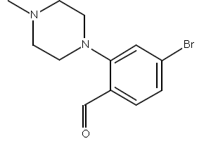 4-Bromo-2-(4-methylpiperazino)benzaldehyde structure, CAS 628326-12-5