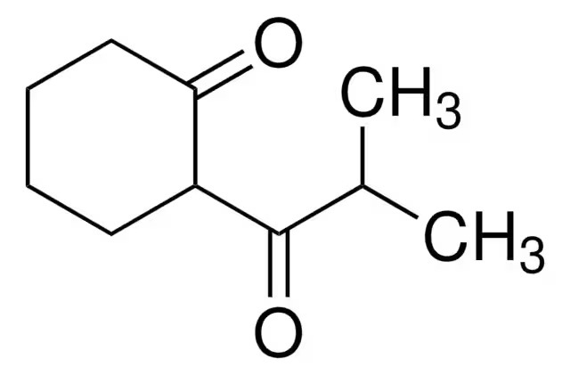 2-isobutyrylcyclohexanone structure, CAS 39207-65-3