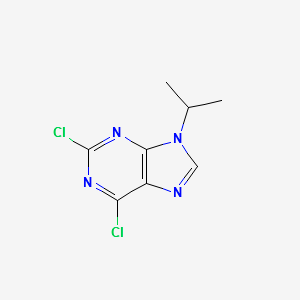 2,6-dichloro-9-isopropyl-9H-purine structure, CAS 203436-45-7