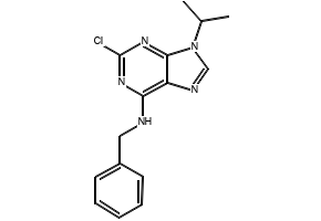 N-benzyl-2-chloro-9-isopropyl-9H-purin-6-amine structure, CAS 186692-41-1