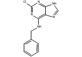 N-benzyl-2-chloro-9H-purin-6-amine structure, CAS 39639-47-9