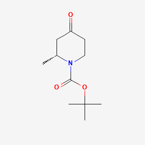 (R)-tert-butyl2-methyl-4-oxopiperidine-1-carboxylate structure, CAS 790667-43-5