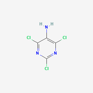2,4,6-trichloropyrimidin-5-amine structure, CAS 91322-00-8