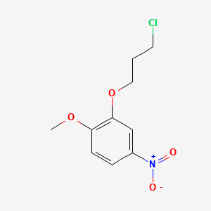 2-(3-chloropropoxy)-1-methoxy-4-nitrobenzene structure, CAS 92878-95-0