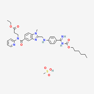 dabigatranetexilatemeslate structure, CAS 593282-20-3