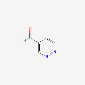 pyridazine-4-carbaldehyde structure, CAS 50901-42-3