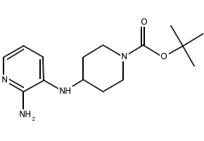 tert-butyl4-(2-aminopyridin-3-ylamino)piperidine-1-carboxylate structure, CAS 781649-86-3