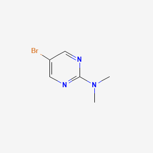 5-bromo-N,N-dimethylpyrimidin-2-amine structure, CAS 38696-21-8