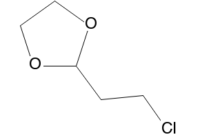 2-(2-chloroethyl)-1,3-dioxolane structure, CAS 4362-36-1