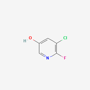3-Chloro-2-fluoro-5-hydroxypyridine structure, CAS 209328-72-3