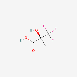 (S)-3,3,3-TRIFLUORO-2-HYDROXY-2-METHYLPROPIONICACID structure, CAS 24435-45-8