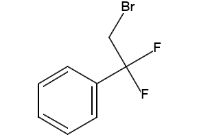 (2-bromo-1,1-difluoroethyl)benzene structure, CAS 108661-89-8
