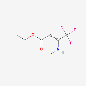Ethyl3-methylamino-4,4,4-trifluorocrotonate structure, CAS 121303-76-2