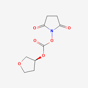 (S)-Tetrahydrofuranylsuccinimidyl-carbonate structure, CAS 138499-08-8