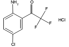 4-Chloro-2-(trifluoroacetyl)anilinehydrochloride structure, CAS 173676-59-0