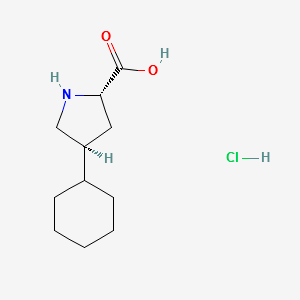 Trans-4-Cyclohexyl-L-prolinemonohydro-chloride structure, CAS 90657-55-9