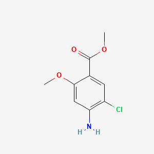 4-Amino-5-chloro-2-ethoxybenzoicacid structure, CAS 20896-27-9