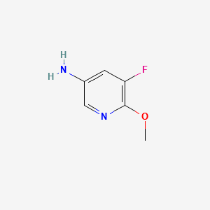 3-Amino-5-fluoro-6-methoxypyridine structure, CAS 886372-63-0
