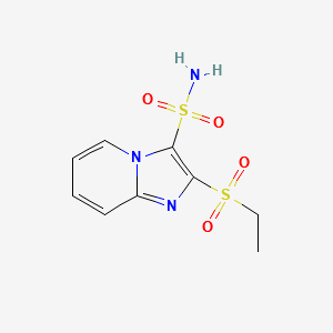 2-Ethylsulfonylimidazo[1,2-a]pyridine-3-sulfonamide structure, CAS 141776-47-8