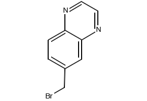 6-(bromomethyl)quinoxaline structure, CAS 53967-21-8