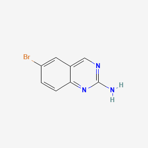 6-bromoquinazolin-2-amine structure, CAS 791626-58-9/190273-89-3