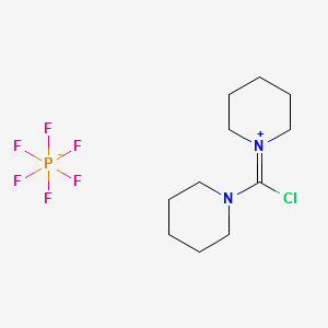 PipClUChloro-dipiperidinocarbeniumhexafluorophosphate structure, CAS 161308-40-3