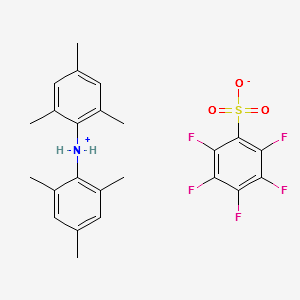 Dimesitylammoniumpentafluorobenzenesulfonate structure, CAS 850629-65-1