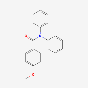 N,N-Diphenyl-4-methoxybenzamide structure, CAS 16034-40-5