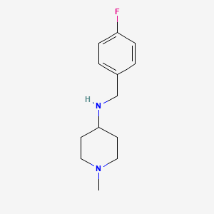 N-(4-fluorobenzyl)-1-methylpiperidin-4-amine structure, CAS 359878-47-0