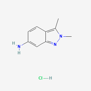 2,3-dimethyl-2H-indazol-6-aminehydrochloride structure, CAS 635702-60-2