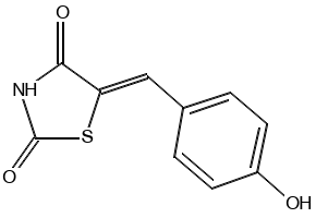 (Z)-5-(4-fluorobenzylidene)thiazolidine-2,4-dione structure, CAS 291536-35-1