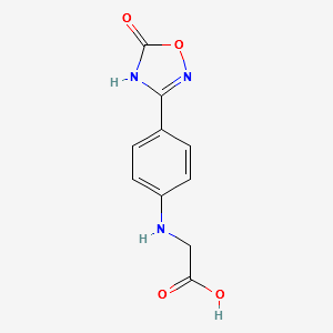 2-(4-(5-oxo-4,5-dihydro-1,2,4-oxadiazol-3-yl)phenylamino)aceticacid structure, CAS 872728-82-0