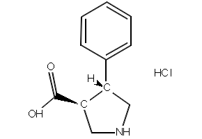(3S,4R)-4-phenylpyrrolidine-3-carboxylicacid structure, CAS 1049984-33-9