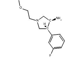 (3S,4R)-4-(2-fluorophenyl)pyrrolidine-3-carboxylicacid structure, CAS 1049975-91-8