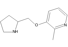 (S)-3-(pyrrolidin-2-ylmethoxy)pyridine structure, CAS 161416-57-5