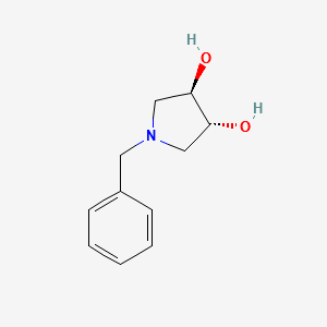 (3R,4R)-1-benzylpyrrolidine-3,4-diol structure, CAS 163439-82-5