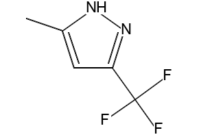 5-methyl-3-(trifluoromethyl)-1H-pyrazole structure, CAS 942060-04-0