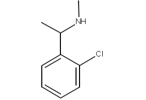 Benzenemethanamine,2-chloro-N,.alpha.-dimethyl- structure, CAS 51586-22-2