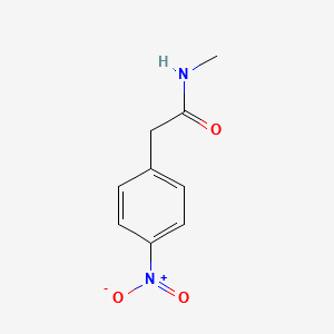 N-methyl-2-(4-nitrophenyl)acetamide structure, CAS 98245-61-5