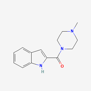 (1H-indol-2-yl)(4-methylpiperazin-1-yl)methanone structure, CAS 73187-30-1