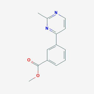 methyl3-(2-methylpyrimidin-4-yl)benzoate structure, CAS 579476-20-3
