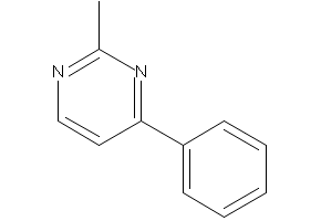 2-methyl-4-phenylpyrimidine structure, CAS 21203-79-2