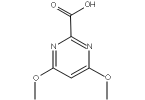 4,6-Dimethoxypyrimidine-2-carboxylicacid structure, CAS 128276-50-6