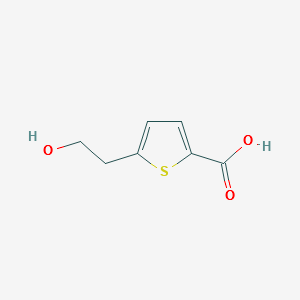 5-(2-hydroxyethyl)thiophene-2-carboxylicacid structure, CAS 247128-25-2
