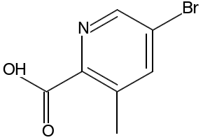 5-Bromo-2-carboxy-3-methylpyridine structure, CAS 886365-43-1