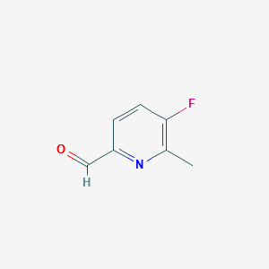 5-fluoro-6-methylpicolinaldehyde structure, CAS 884495-34-5