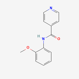 N-(2-methoxyphenyl)isonicotinamide structure, CAS 70301-28-9