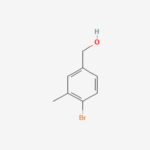 (4-bromo-3-methylphenyl)methanol structure, CAS 149104-89-2